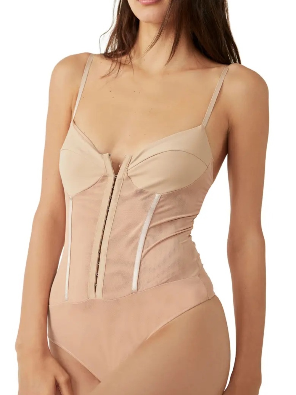 INTIMATELY FREE PEOPLE | Night Rhythm Corset Bustier Bodysuit Size M